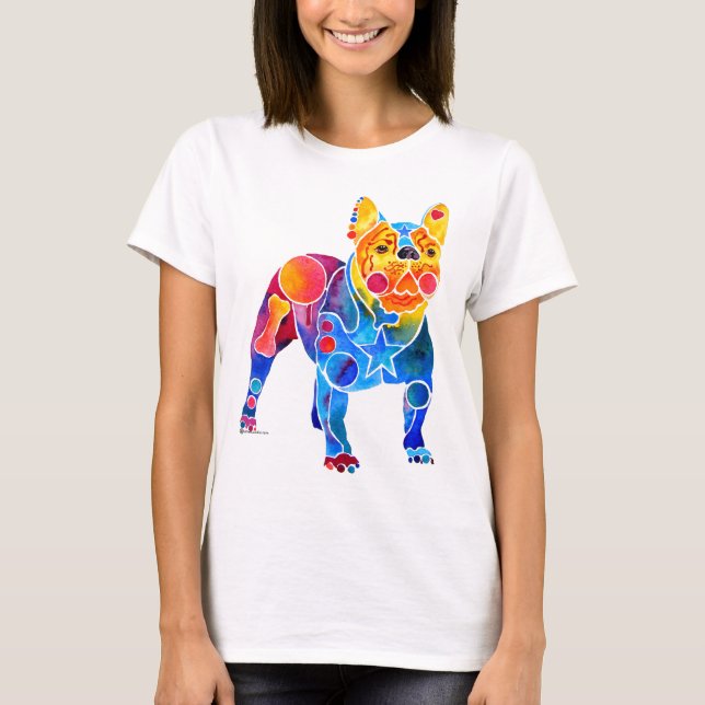 Französische Bulldogge T-Shirt (Vorderseite)