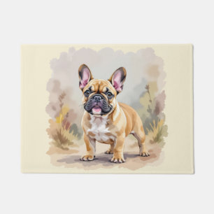 Französische Bulldogge Tan Fawn-farbene süße Frenc Fußmatte