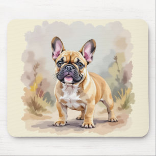 Französische Bulldogge Tan Fawn-farbene süße Frenc Mousepad
