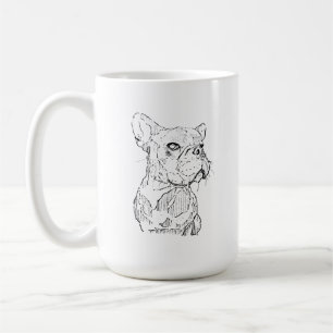 Französische Bulldogge Tasse – Handgezeichnete Tin