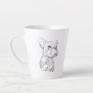 Französische Bulldogge Tasse – Handgezeichnete Tin