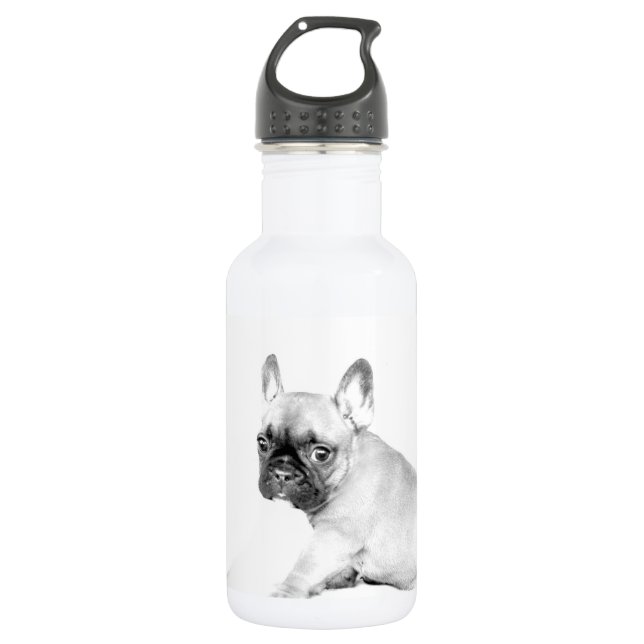 Französische Bulldogge Trinkflasche (Vorderseite)