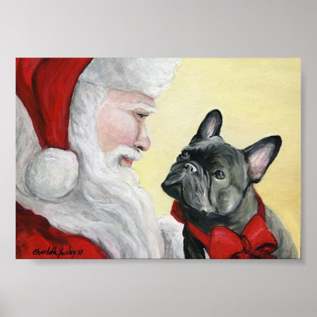 Französische Bulldogge und Kunstdruckposter des We Poster (Vorne)