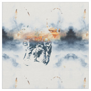 Französische Bulldogge und Landschaft verbinden a Stoff