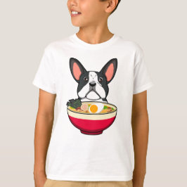 Französische Bulldogge und Ramen T-Shirt