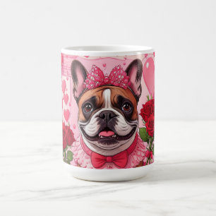 Französische Bulldogge Verliebt French Bulldog Kaffeetasse