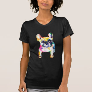Französische Bulldogge Wasserfarbe Handzeichnung G T-Shirt