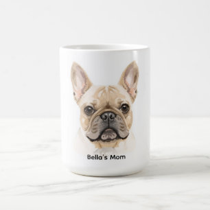 Französische Bulldogge Wasserfarbe Kaffeetasse Neu