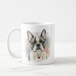 Französische Bulldogge Watercolor-Tasse – Sanfter Kaffeetasse