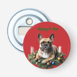 Französische Bulldogge Weihnachten French Bulldog Flaschenöffner