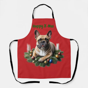 Französische Bulldogge Weihnachten French Bulldog Schürze