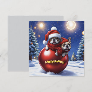 Französische Bulldogge Weihnachten French Bullog
