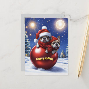 Französische Bulldogge Weihnachten French Bullog