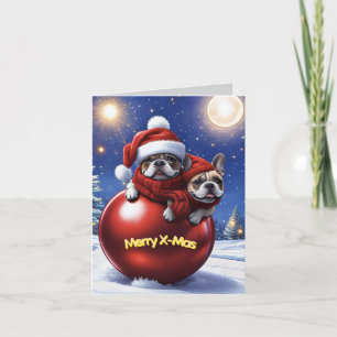 Französische Bulldogge Weihnachten French Bullog