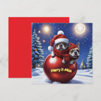 Französische Bulldogge Weihnachten French Bullog