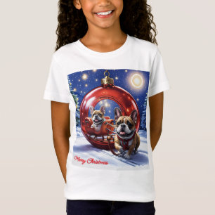 Französische Bulldogge Weihnachten French Bullog T-Shirt