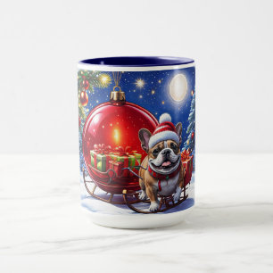Französische Bulldogge Weihnachten  French Bullog Tasse