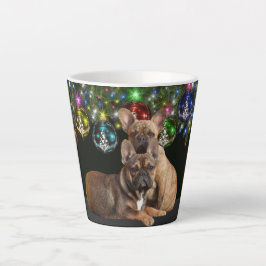 französische Bulldogge Weihnachten Tasse Late