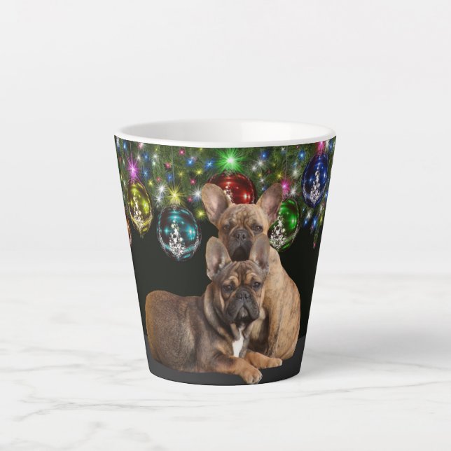 französische Bulldogge Weihnachten Tasse Late  (Vorderseite)