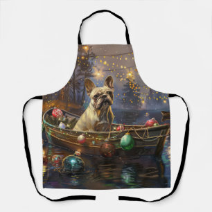 Französische Bulldogge Weihnachtliche Festliche Re Schürze