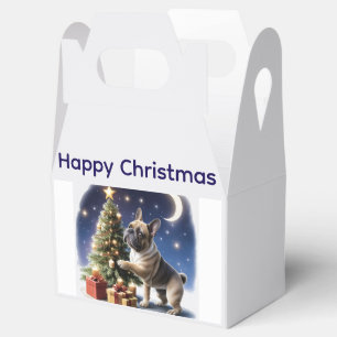 Französische Bulldogge Weihnachtsbaum Bulldog Geschenkschachtel