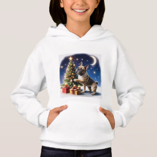 Französische Bulldogge Weihnachtsbaum Bulldog Hoodie