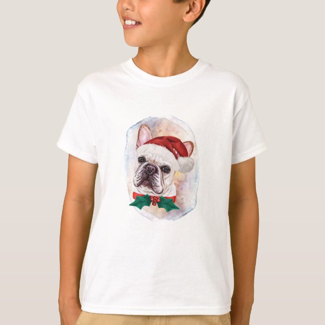 Französische Bulldogge Weihnachtsgeschenke für Hun T-Shirt (Vorderseite)
