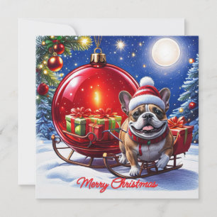 Französische Bulldogge Weihnachtskugel Weihnachten