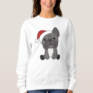 Französische Bulldogge Weihnachtsschneetiere Sweatshirt