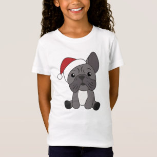 Französische Bulldogge Weihnachtsschneetiere T-Shirt