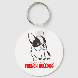 Französische Bulldogge Welpe Hundemama Rettung Ado Schlüsselanhänger