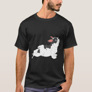 Französische Bulldogge Yoga Weiß Schwarz Zucht Fra T-Shirt