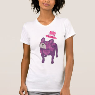 Französische Bulldogge Zylinder French Bulldog T-Shirt