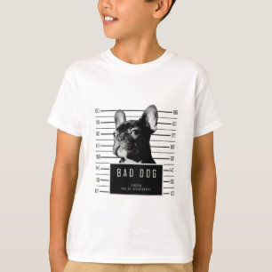 Französische Bulldoggemugshot-Shirt T-Shirt