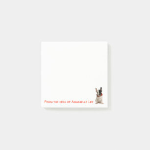 Französische Bulldoggen-Anmerkungen Post-it Klebezettel