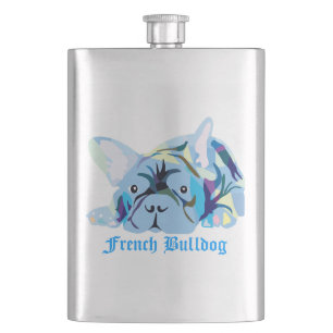 Französische Bulldoggen Flachmann