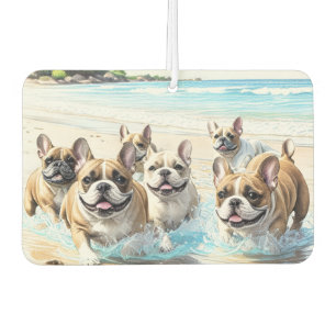 Französische Bulldoggen French Bulldog Rudel Sea Autolufterfrischer
