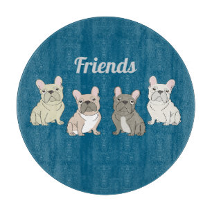 Französische Bulldoggen Freunde Schneidebrett