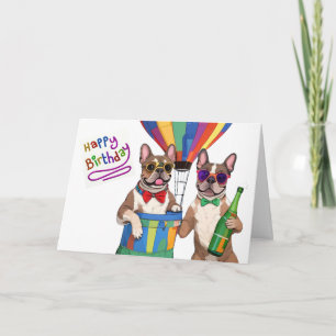 Französische Bulldoggen Geburtstag Ballon Bulldog Einladung