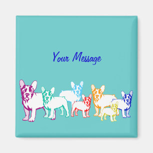 Französische Bulldoggen Geschenke Magnet