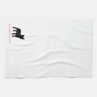 Französische Bulldoggen-Geschirrtuch 16" x 24" Küchentuch