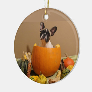 Französische Bulldoggen Halloween French Bulldog Keramik Ornament
