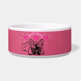 Französische Bulldoggen Herz French Bulldog  Napf