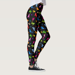 Französische Bulldoggen-Hundemuster Leggings