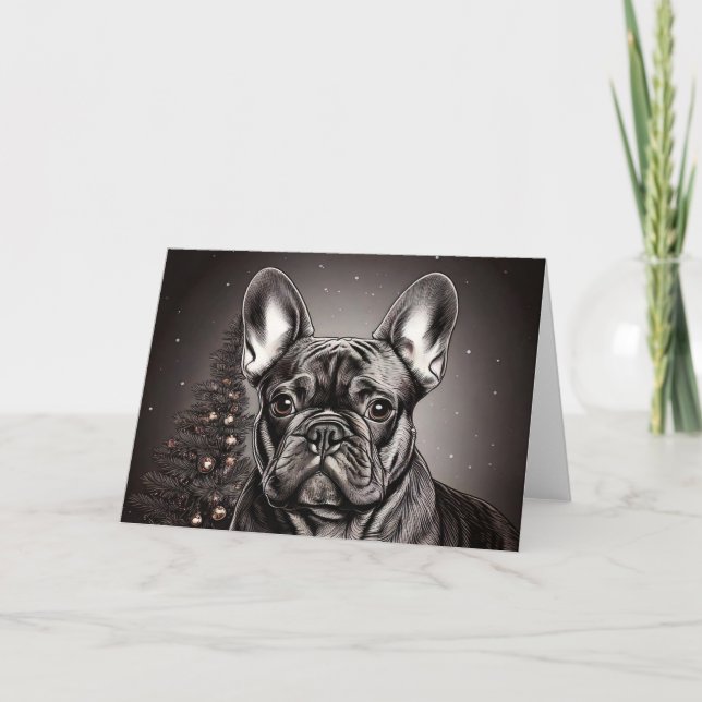 Französische Bulldoggen-Karten Karte (Vorderseite)