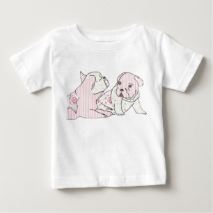 Französische Bulldoggen Kartoon French Bulldog Baby T-shirt