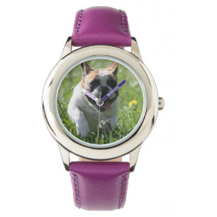 Französische Bulldoggen Kinder Armbanduhr