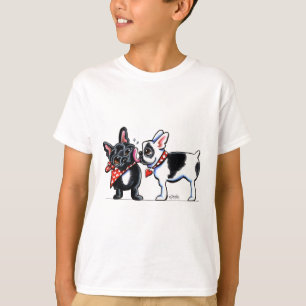 Französische Bulldoggen-Kuss T-Shirt
