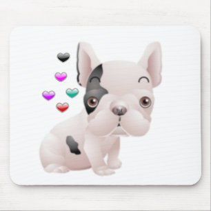 Französische Bulldoggen-Liebe Mousepad