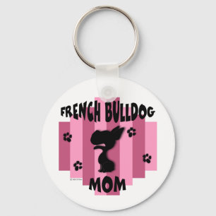 Französische Bulldoggen-Mama-Schlüsselanhänger Schlüsselanhänger